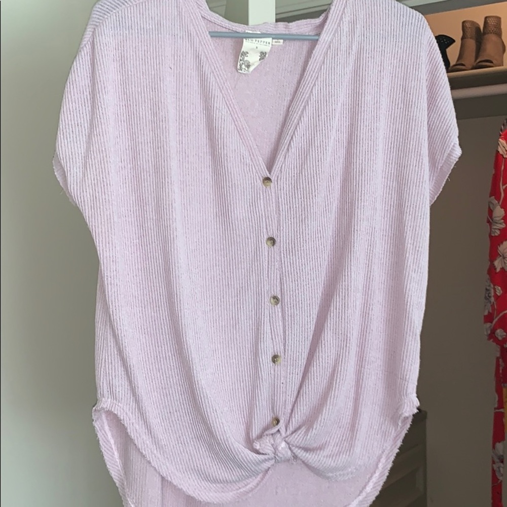Lavender Tie Top